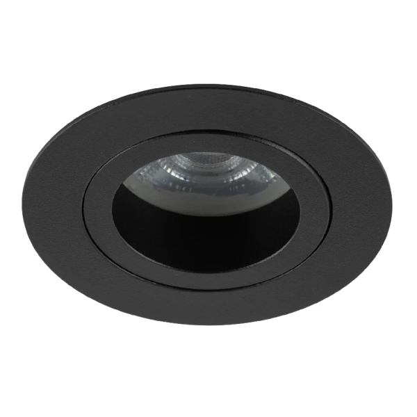 Oczko sufitowe lampa Aura 10571 okrągła regulowana czarny