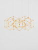 Lampa wisząca ASIS LE42727 LED 21.6W 3000K geometryczny wzór złota
