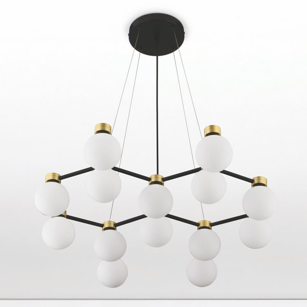 Wisząca lampa molekułowa CAMINOS LE44544 złoty czarny biały