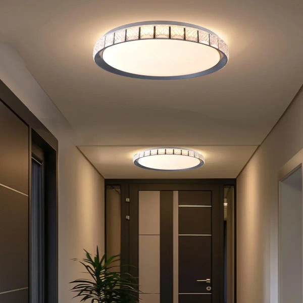 Plafon z pilotem NINA 328823 LED 72W 3000-6000K IP44 srebrny