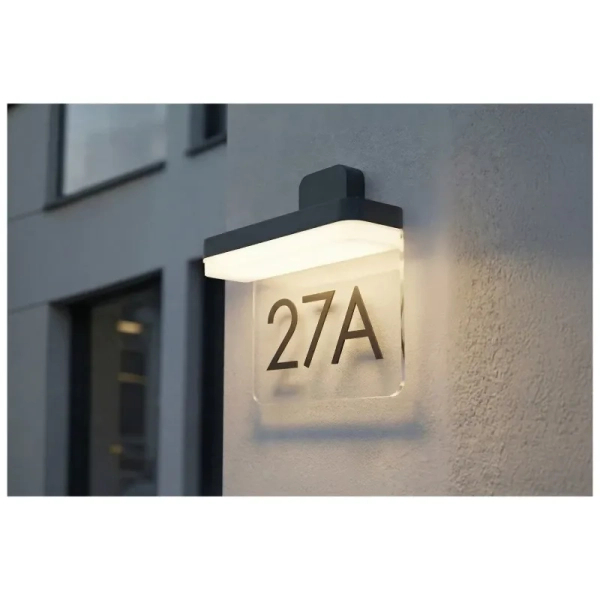 Zewnętrzna lampa ścienna OPLO czarna biała AZ6836 1xLED 10W 3000K IP54