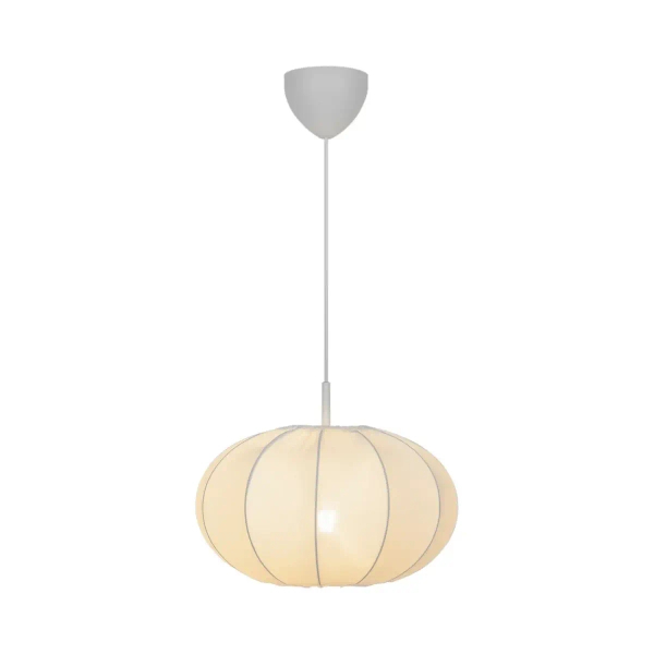 Okrągła lampa wisząca do salonu AERON 2312153001 nad stół biały