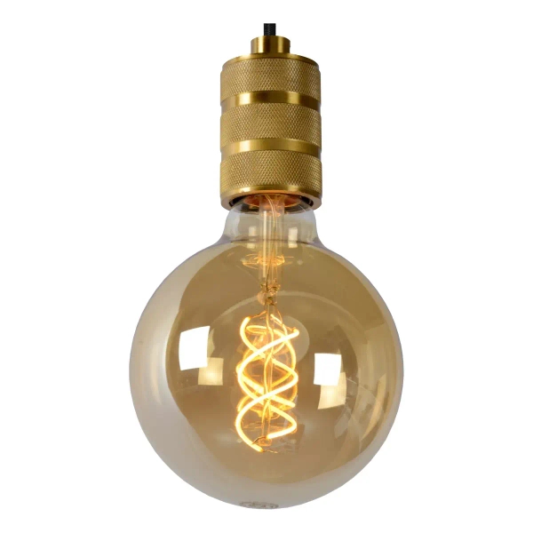 Wisząca lampa metalowa Jova 08426/01/02 Lucide loftowa złota czarna