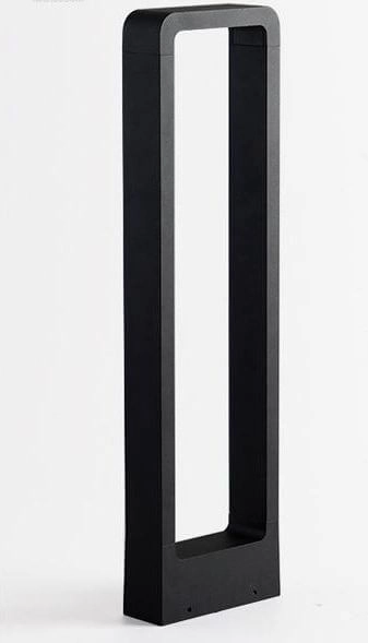Ogrodowa lampa stojąca BRIDGE-GLB600WW prostokątna LED 7W 3000K IP65 czarna