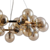 Lampa wisząca CABELLA PND-5252-25-GD-CGN Italux kule bubbles cumulus złote koniak