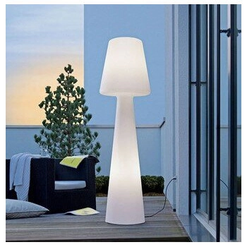 Stojąca lampa tarasowa Gardena ES-DC005 LED 5W RGBW IP65 z pilotem biała