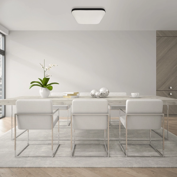 Łazienkowa lampa sufitowa LED 16W 4000K z sensorem ruchu czarna