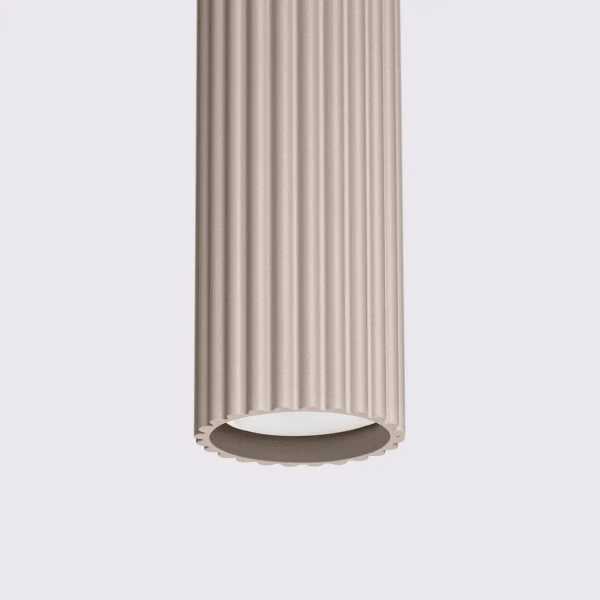 Ryflowana lampa wisząca KARBON SL.1759 podłużna tuba kaszmirowa