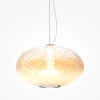 Szklany żyrandol do jadalni Bruma MOD397PL-L12CH2.7K LED 12W 2700K chrom