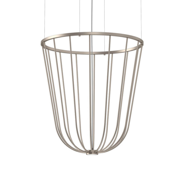 Wisząca lampa no. Moon 5142 Shilo druciana dekoracyjna platyna