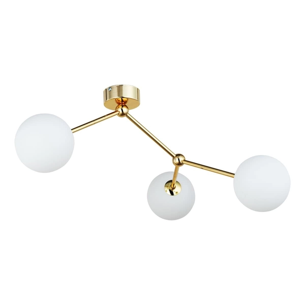 Potrójna molekułowa lampa sufitowa Fairy 6471 TK Lighting kule złota