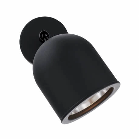 Ścienny kinkiet metalowy SPARK 50940102 Kaspa regulowana tuba czarna