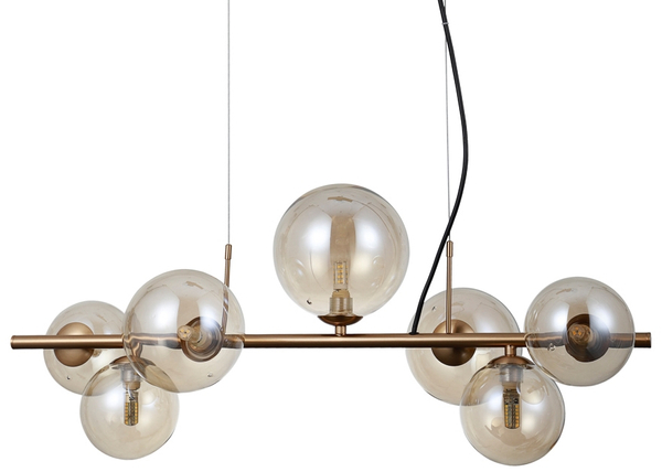 Salonowa lampa wisząca Canello PND-406007-7-HBR mosiężna