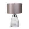 Dekoracyjna stołowa lampa QN-MILNE-TL-GREY abażur szary