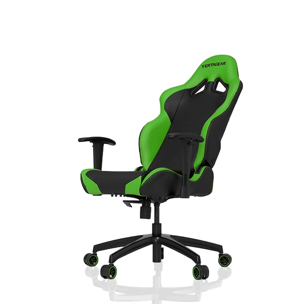 Obrotowy fotel gabinetowy S-line tapicerowany szary zielony