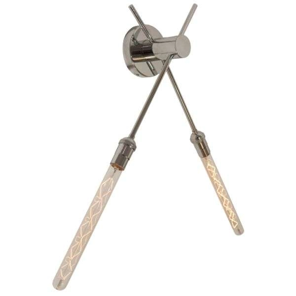 Kinkiet LAMPA ścienna MODERN LOFT CH LA041/W CHROM industrialna OPRAWA metalowa chrom