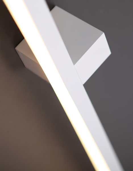 Kinkiet łazienkowy FINGER90 W0214 Maxlight LED 9W 3000K IP54 metal biały