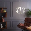 Ledowa wisząca lampa Alonsa ALO012 LED 16W 3000K ringi biały