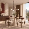 Wisząca lampa do sypialni MODERNO DN1506 burgundowa 4xG9 balls