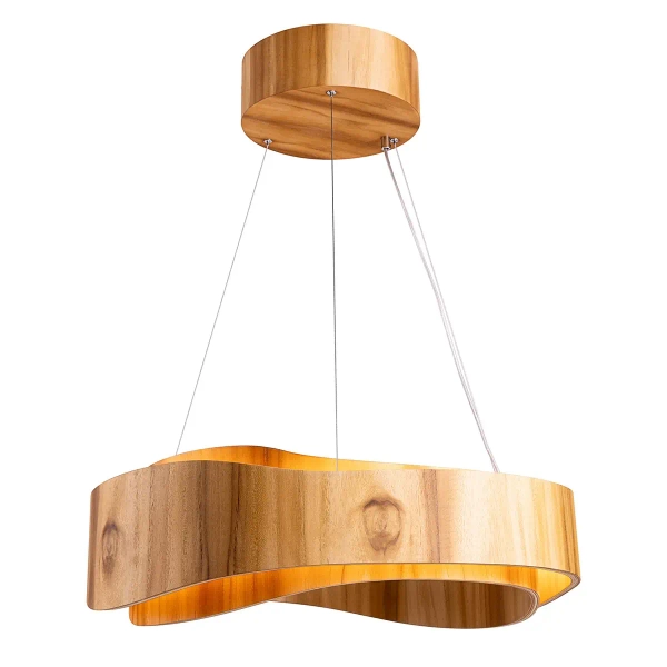 Lampa zwieszana Horizon QN-HORIZON-RING-LED-60-TEAK LED 43W 3000K brązowy