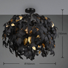 Plafoniera dekoracyjna Leavy R60463032 RL Light listki czarna