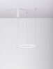 Lampa wisząca okrągła ZACAPU LE42795 pierścień LED 30W 3000K biały