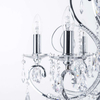 Pałacowa LAMPA wisząca BAROCCO MD72709-6A Italux świecznikowy ŻYRANDOL z kryształkami chrom maria teresa przezroczysta