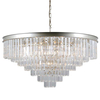 Glamour LAMPA wisząca VERDES PND-44372-14-CHMP-GLD Italux szklana OPRAWA kryształowy ZWIS pałacowy złoty przezroczysty