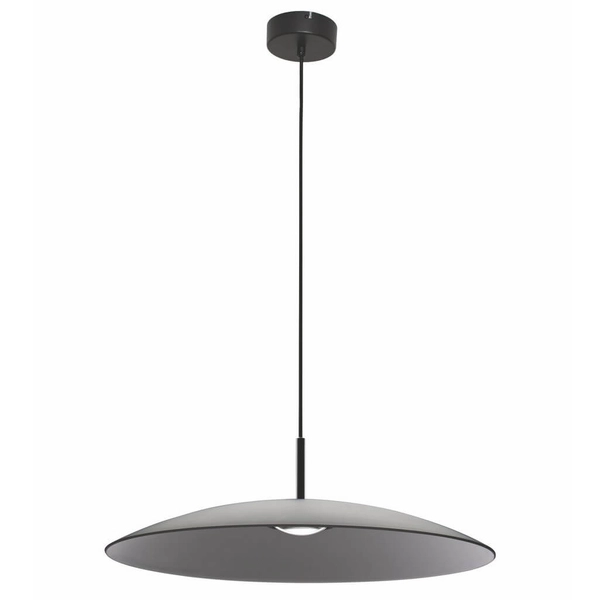 Wisząca lampa PECA LE44271 LED 17W 3000K kopuła szara czarna