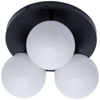 Plafon LAMPA sufitowa SFERA MLP8874 Milagro metalowa OPRAWA kule balls czarne białe chrom