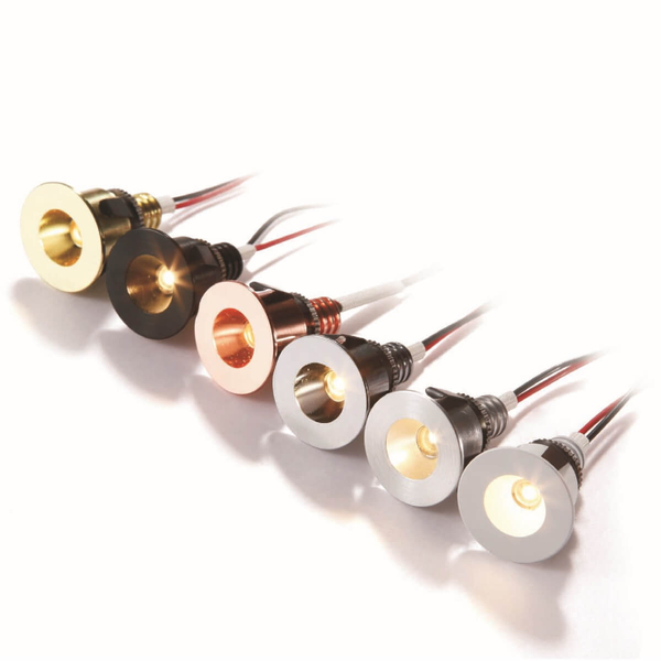 Okrągła lampa podtynkowa POINT 288001106 LED 1W 3000K chrom