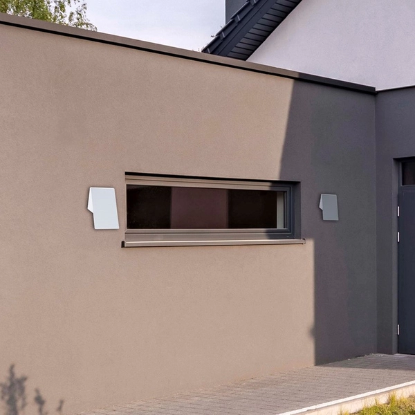 Zewnętrzna LAMPA ścienna PLAIN ML096 Milagro elewacyjna OPRAWA metalowa LED 10W 4000K outdoor IP44 biała