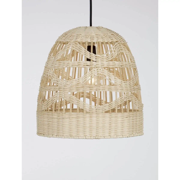 Lampa wisząca boho REYNOSA LE42948 do jadalni beżowa czarna
