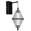 Kinkiet szklany Fuente WL-34395-1-BK LED 5W 3000K czarny przezroczysty