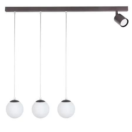 Metalowa wisząca lampa Tavira 41271 tuba do jadalni brązowa