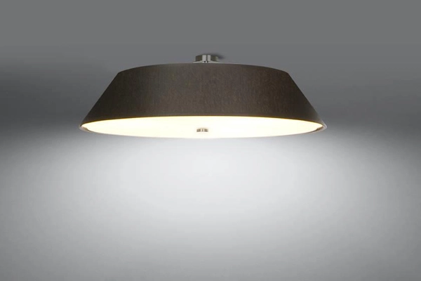 LAMPA sufitowa SL.0822 okrągła OPRAWA abażurowy plafon czarny
