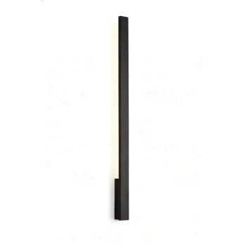 Ścienna lampa podłużna KAPRUN czarna W0459 1xLED 12W 3000K IP65 na elewację
