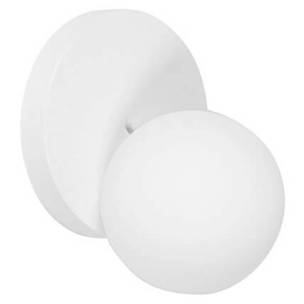 Kulista lampa ścienna Refa RFA110S0 do łazienki IP44 biała