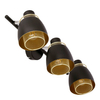 Salonowa lampa sufitowa Aleksandria 93-13767 reflektory czarny złoty