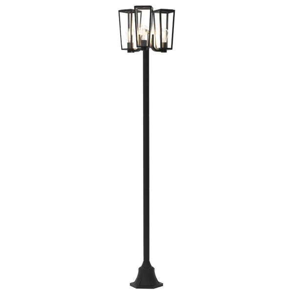 Potrójna stojąca latarnia PINE 7196603012 IP44 do ogrodu czarny