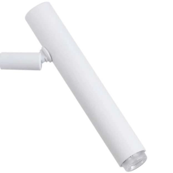 Kinkiet LAMPA ścienna SOPEL 33216 Sigma modernistyczna OPRAWA metalowa tuba regulowana biała