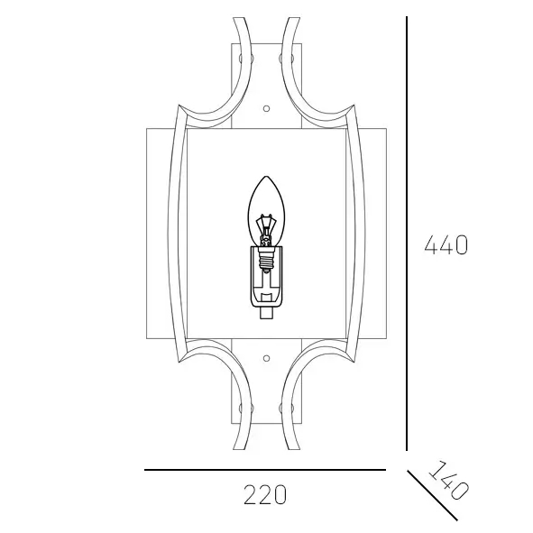 Metalowa lampa ścenna Faro W01053NI-WH Cosmolight biały nikiel