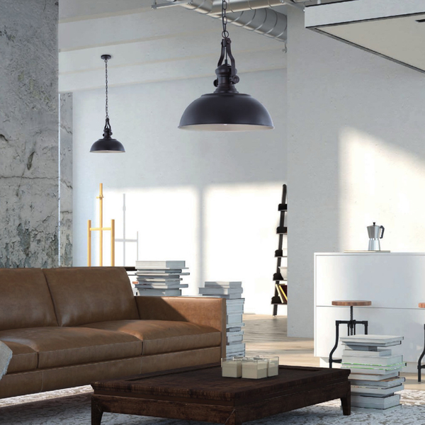 LAMPA wisząca ROSALIA MDM-2646/1 BR+GD Italux metalowa OPRAWA industrialna ZWIS brąz przecierany