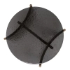 Nowoczesny stolik kawowy MANTA MM001501100396 czarny złoty szklany 50cm