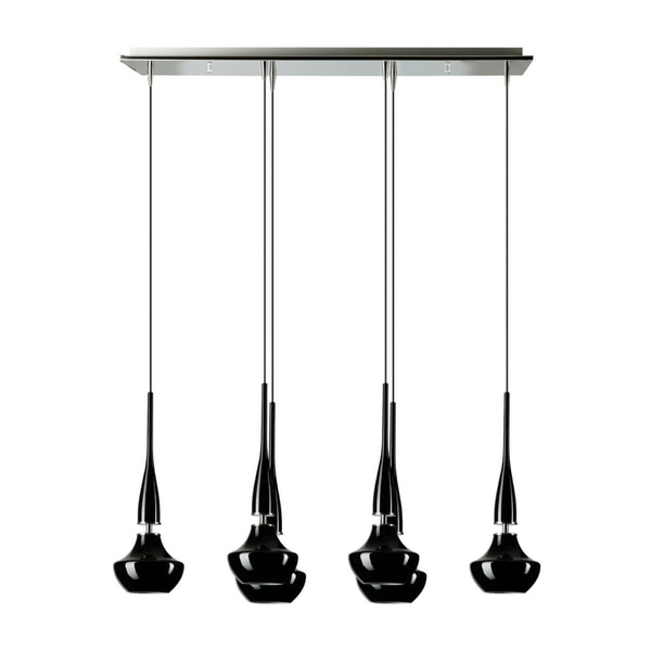 Salonowa lampa wisząca Tasos AZ0262 nad stół czarna