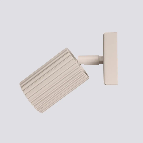 Lampa ścienna z regulacją KARBON SL.1761 tuba ryflowana kaszmirowa