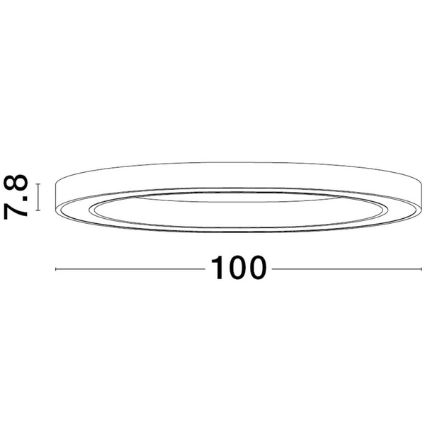 Plafon salonowy nad stół Milpa LE43279 LED 60W 3000K ściemniany czarny