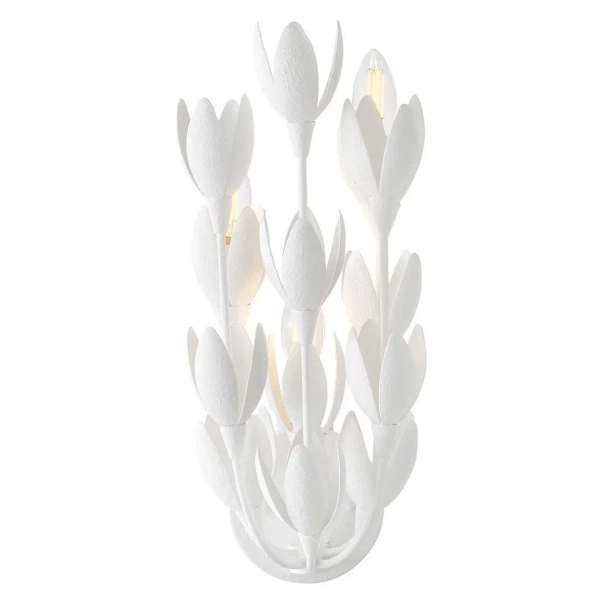 Naścienna lampa do przedpokoju Flora QN-FLORA-3W-WHT kwiaty białe
