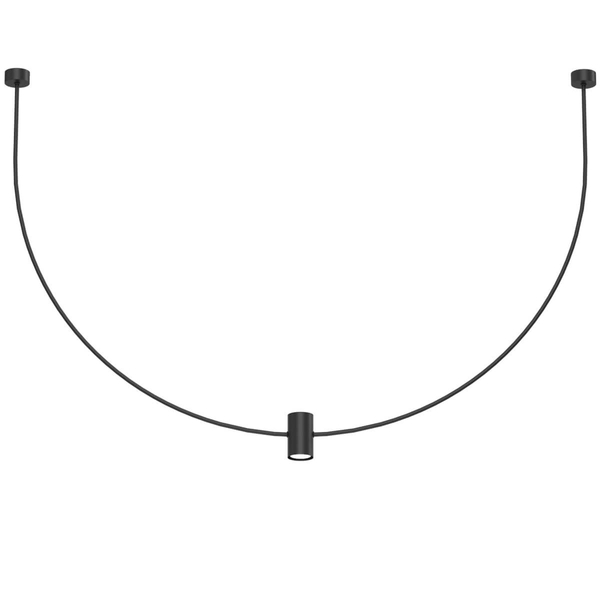 Wisząca lampa natynkowa No.C 5089 Shilo regulacja metalowa 126cm czarny