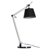 Biurkowa lampa zestaw Zyta AZ2307+AZ2597 wysięgnik regulowany chrom czarny